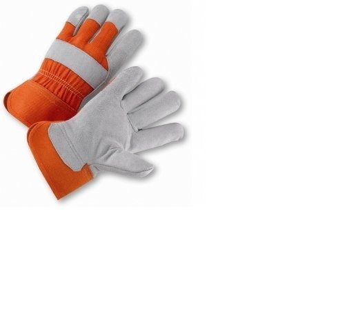 LP420 - One Dozen Premium Leather Palm Gloves - Safety Cuff  Work Gloves