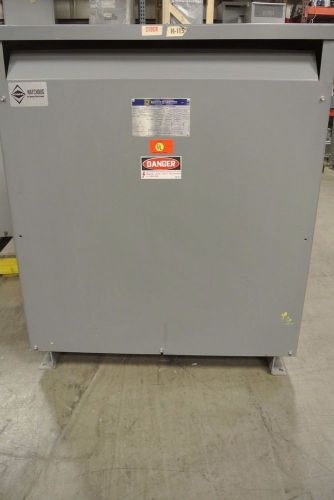 Square d 112 kva 3 ph. insulated transformer hvi 480 lv 208y/12  cat: 112t3hf for sale