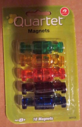Quartet MAGNETIC Planning Board PUSH PINS * ASSORTED Colors * Pack of 10