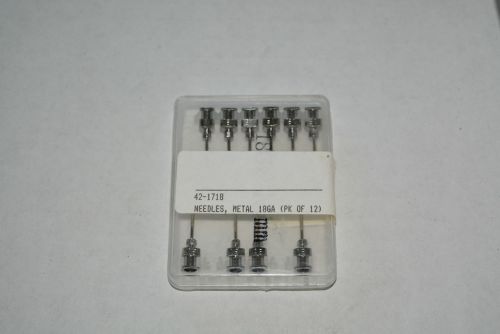 Pack of 10 Nordson 18 gauge metal needles 42-1718