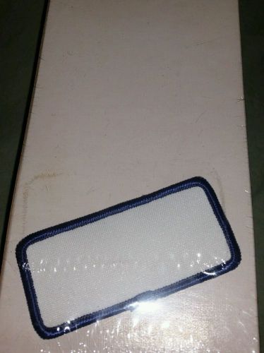150 blank patches, navy blue 3.25x1.5 rectangular iron embroidery heat press new for sale