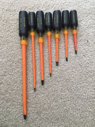 Klein 7-piece insulated screwdriver set 1000v, made in usa for sale