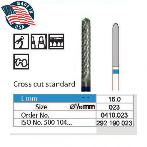 Wilson USA Tungsten Carbide Cutter HP Drill Bit Dental Lab Nail Undernail Safe