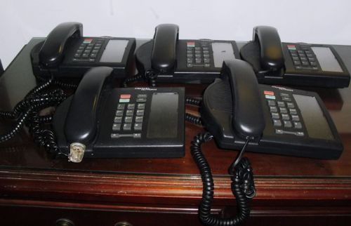 Lot of 5 Nortel NTMN31BB70 M3901 Charcoal Business Telephones