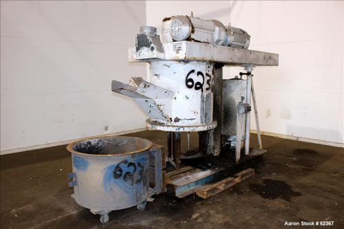 Used- Ross Double Planetary Mixer, Model HDM-75, Carbon Steel. 10-75 Gallon work
