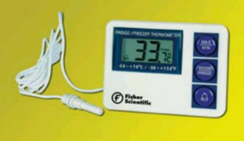 New Refrigerator/Freezer/Room Thermometer, Digital, External Probe, C&amp;F