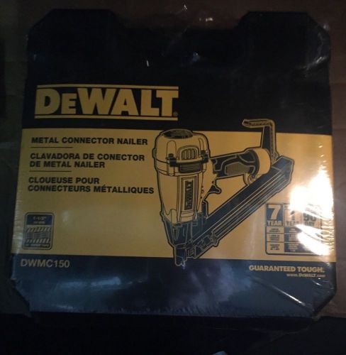 Dewalt 35-deg. 1-1/2&#034; metal connector nailer dwmc150 new for sale