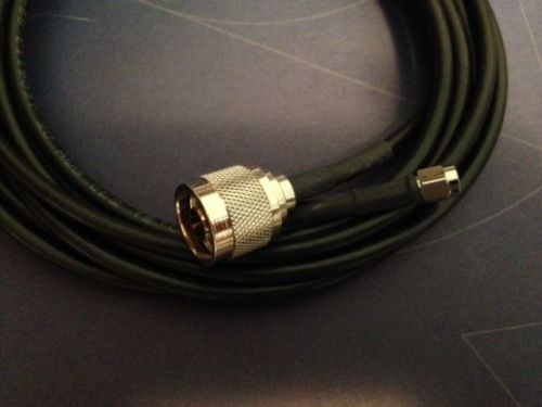 Coaxial cable assembly,N Male to SMA Male  RG58 Black PVC, 6 foot