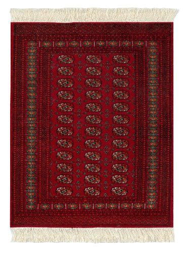 MOUSERUG MOUSE PAD TURKOMAN BOKHARA NEW ORIENTAL RUG RED MINIATURE RUGS FIBERLOK