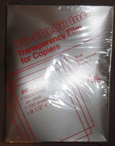 vu-color inc transparency film for copiers pp6900 100 sheets new sealed