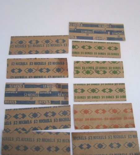 Vintage coin packets nickels quarters dimes