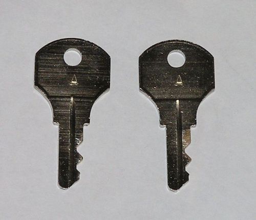 2 - Type &#034;A&#034; Keys fits older Simplex Time Clocks, Mechanical Time Stamps