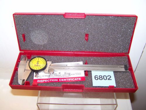 Nice Used Starrett 120M Metric Dial Caliper With Case - 150mm Made in USA