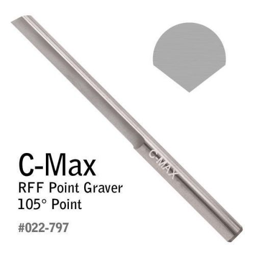 Graver C-Max RFF Point Graver 105 Degree, Tungsten Carbide, Made in the USA