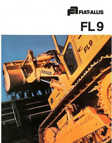 Fiat Allis FL9 track loader sales literature brochure