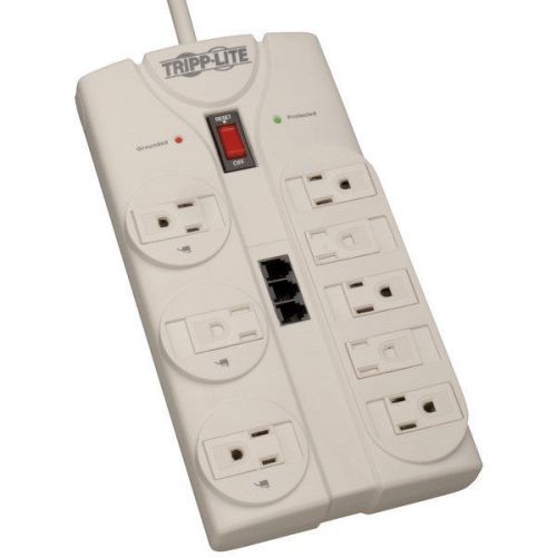 Tripp lite tlp808tel surge protector w/telephone dsl protection - 8 outlet for sale