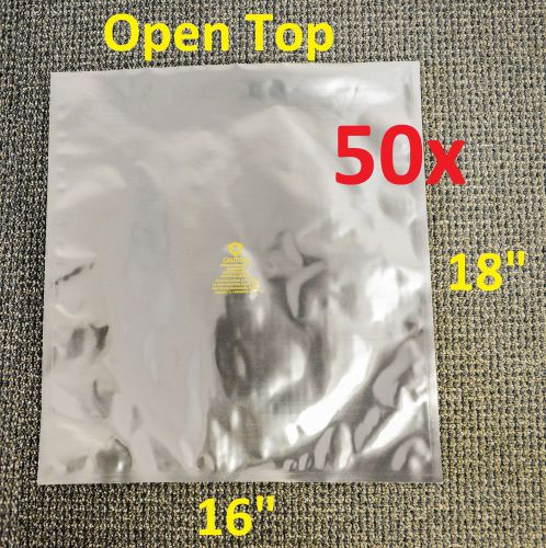 50 16x18&#034; esd dri-shield moisture barrier bag for esd/rfi/emi protection, 6mils for sale
