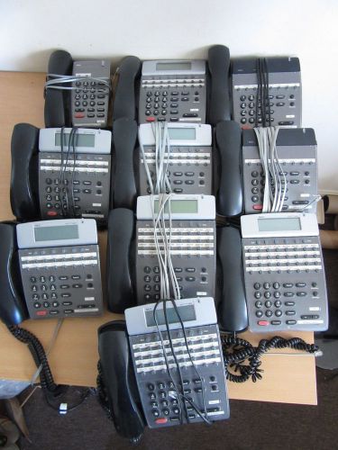 10 NEC Dterm 80 Office Phones DTH-8-2, DTH-16D-2, DTH-32D-1, DTR-2DT-1