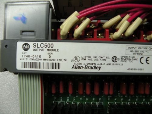 Allen Bradley SLC500 1746-OA16 Output Module