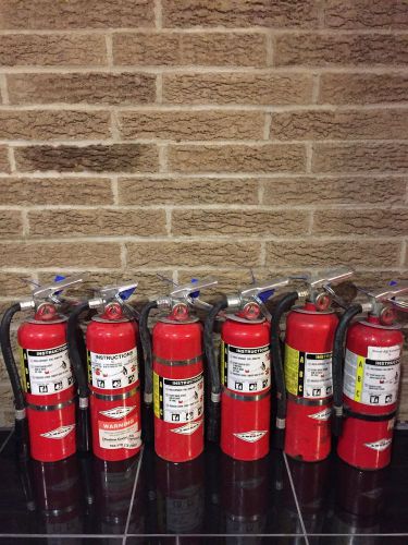 Fire extinguisher 5lbs 5# abc  new cert tag lot of 6 (scratch/dirty) for sale