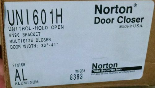 NORTON UNI601H DOOR CLOSER WITH UNITROL HOLD OPEN ALUM