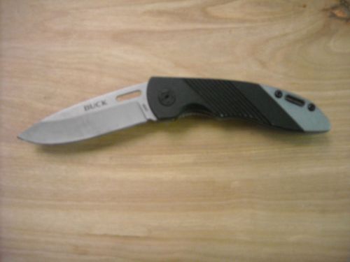 Buck 868 Baseline Black and Silver Aluminum Handle Folding Pocket Knife    DJ792