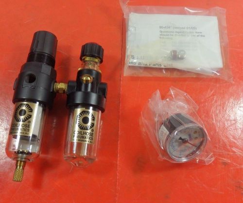 Coilhose pneumatics 1/8&#034; miniature filter regulator dual w/ gauge, mfc1 |qj1| rl for sale