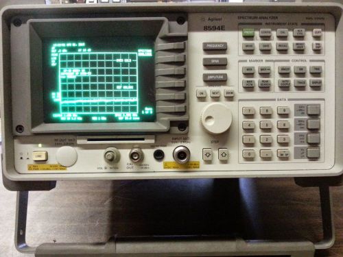 Agilent/HP 8594E 9kHz to 2.9 GHz Spectrum Analyzer w/OPT 004, 041, &amp; 301