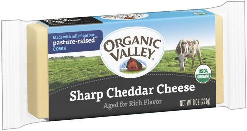 Organic Valley Organic Sharp Cheddar Cheese, 8 Oz