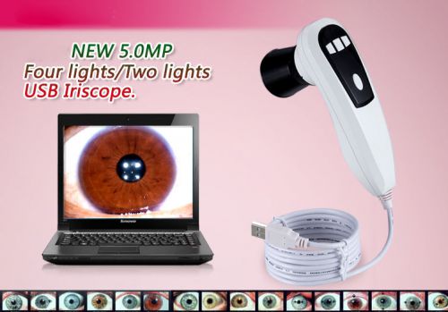 New 5.0MP Eye IRIDOSCOPE Iriscope Iridology 4 LED&amp;2LED USB camera + Software