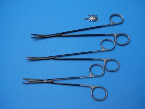 T/c metzenbaum scissors delicate 6&#034;,7&#034;,8&#034; cvd(black ceramic)surgical instruments for sale