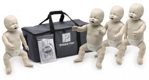 4-pack prestan products professional infant cpr-aed training manikins light skin for sale