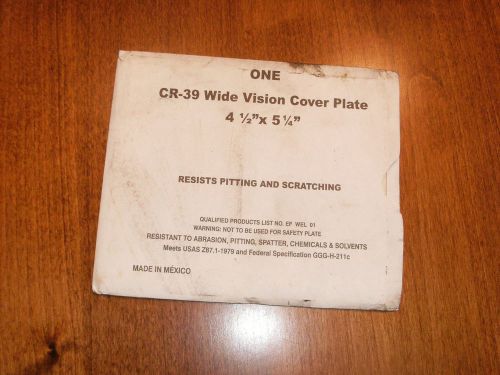 CR-39 Wide Vision Cover Plate 4 1/2&#039;&#039; x 5 1/4&#039;&#039;