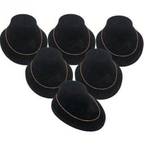 6 Bust Display Chain Holders Black Units FindingKing