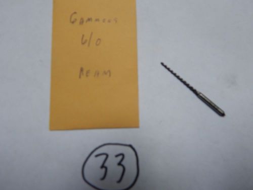 Gammons  6/0 Size High Speed  Taper Pin Machine Reamer