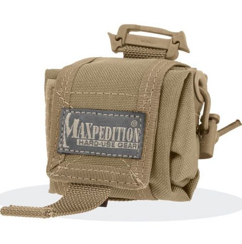 Maxpedition mx207k mini rollypoly khaki folding pouch folded 3.5&#034; x 2.25&#034; x 1.5&#034; for sale