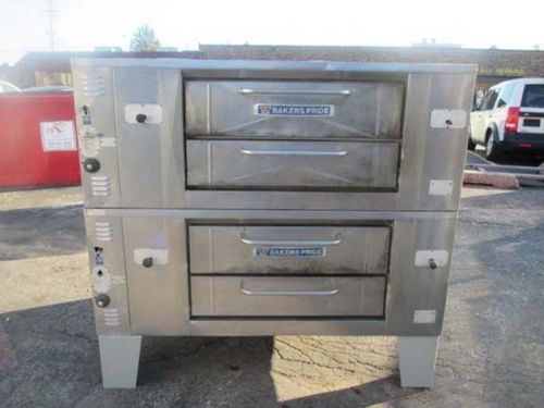 Bakers pride double stack stone decks gas pizza ovens  452&#039;s for sale