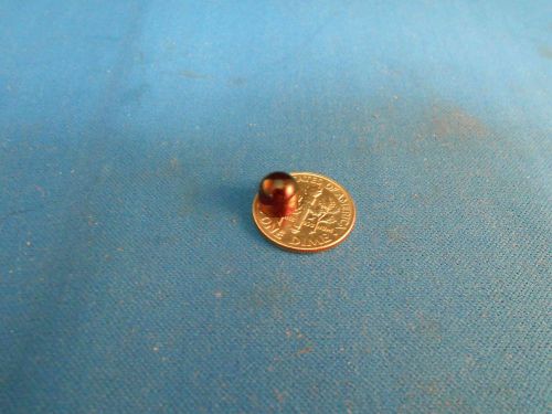 RMP RED PLASTIC LENS PRESS FIT THICK WALLED 0.235 LENGTH 0.280 DIAMETER  NOS