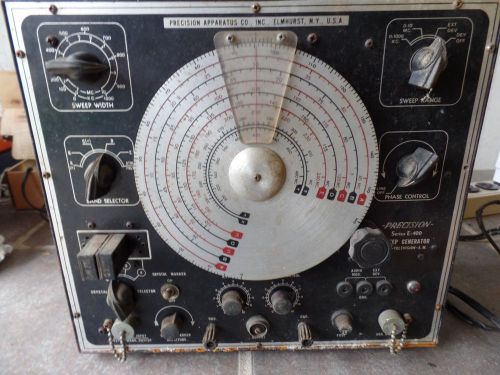 PRECISION SWEEP SIGNAL GENERATOR E-400 FM-TELEVISION-AM VINTAGE MADE IN USA