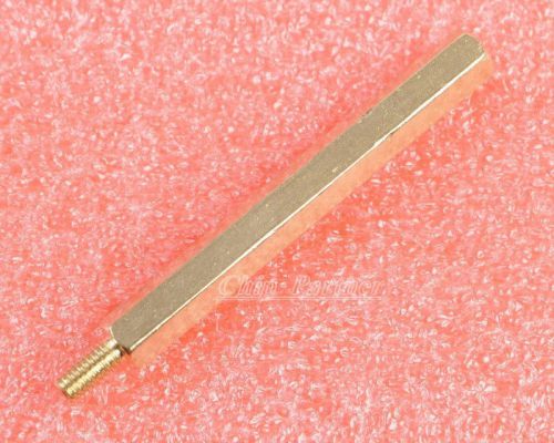 25pcs m3 male 6mm x m3 female 40mm brass standoff spacer m3 40+6 for sale