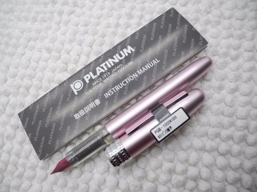 Pink Platinum Plaisir 0.3mm fountain pen free 2 cartridge Black NO BOX( Japan)
