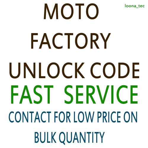 Moto G Motorola Unlock Code XT1032 TESCO NETWORK fast service worldwide