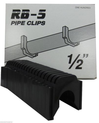 Peter mangone rb-5 p4bk standoff clips for 1/2&#034; tubing (5/8&#034; od) box of 100 for sale