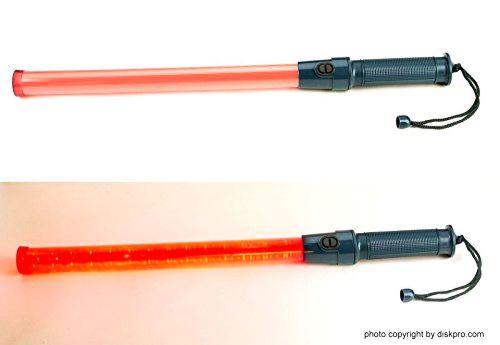 Lot of two (2) pieces : traffic safety 14 red led baton light, 21.3 inch led wan for sale