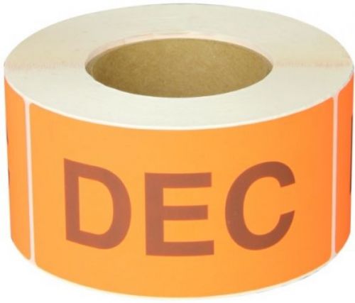 Tape Logic DL6922 Pre-Printed Months Of The Year Inventory Rectangle Label, DEC