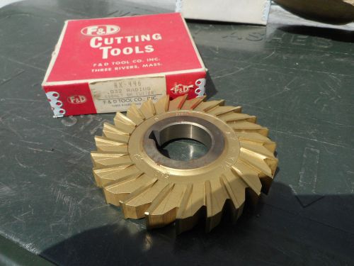 F &amp; D Cobalt Cutter .032 4x 1/2x 1 1/4 new old stock milling cutter