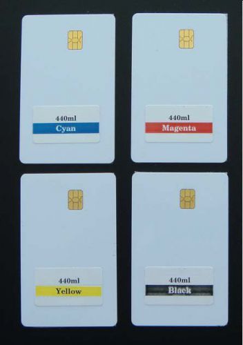 4pcs compatible smart chips for mutoh eco solvent printers c-m-y-bk for sale