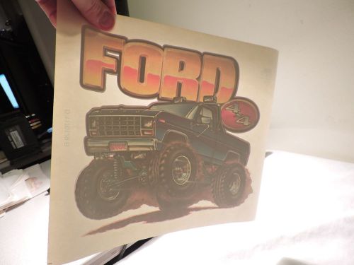 Ford 4 x 4 truck  iron on t shirt roach transfer 32a new old stock free shipping for sale