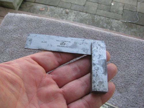 Starrett 3&#034; steel square # 20 USA  tools machinist tool