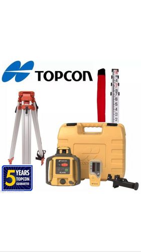 Topcon RL-H4C Self-Leveling Rotary Grade Laser Level W tripod and 14&#039; Rod Inches
